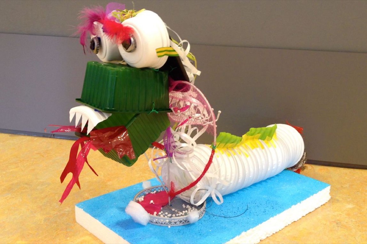 Upcycling workshop kunstwerk